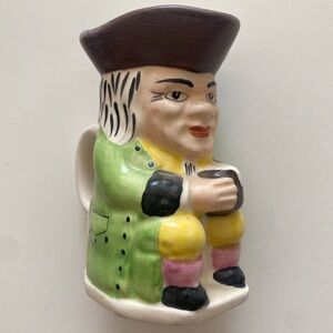 Vintage Keele Street Pottery KSP Seated Toby Mug Jug English Colonial Man